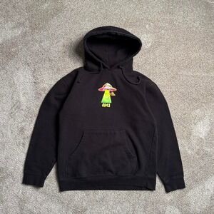 BLACK OBEY "MUSHROOM FACE" PULLOVER HOODIE